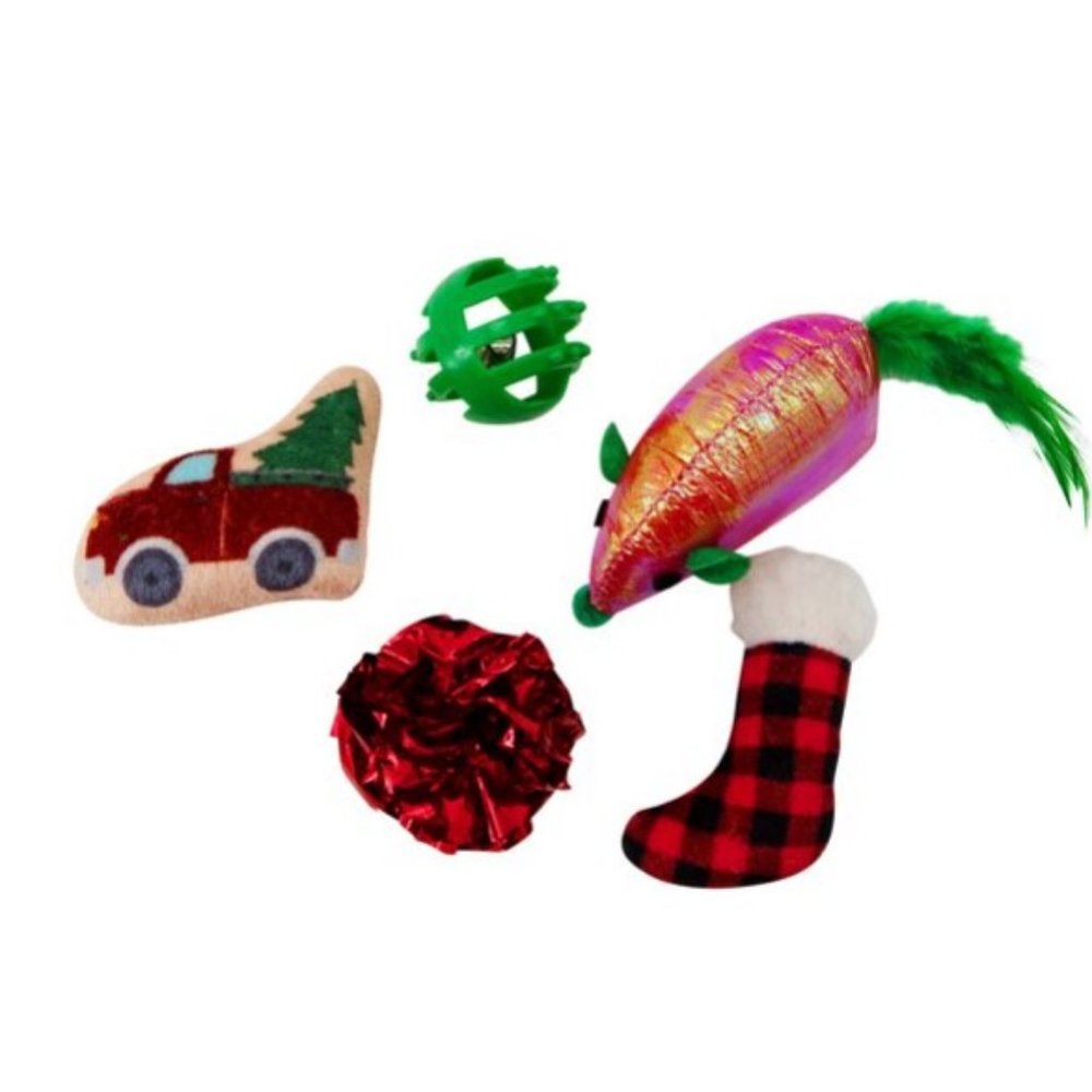 Petstages Holiday Ornament Cat Toy, Multi, One-Size
